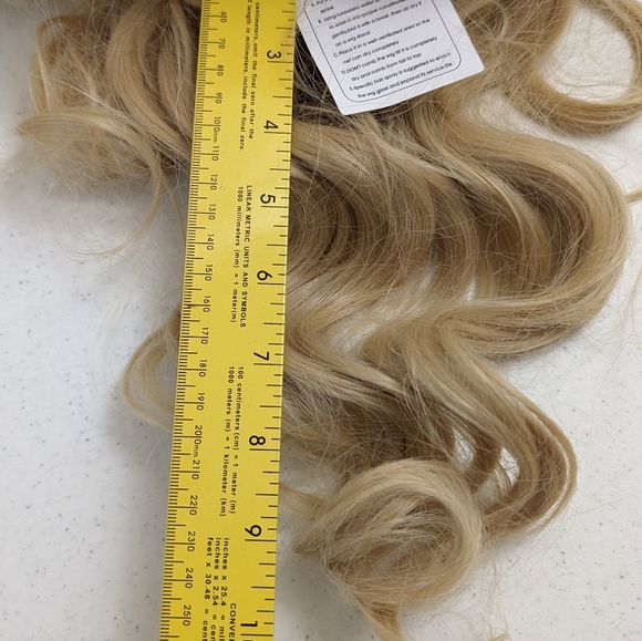 Women's 30" Wig Long  Blonde Cosplay Daily Party Waveyy Center Part Fited - Picture 4 of 16
